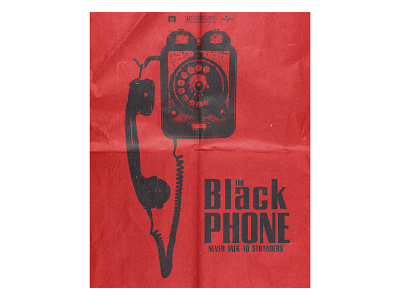 The Black Phone Poster design graphic design illustration logo poster typography vector