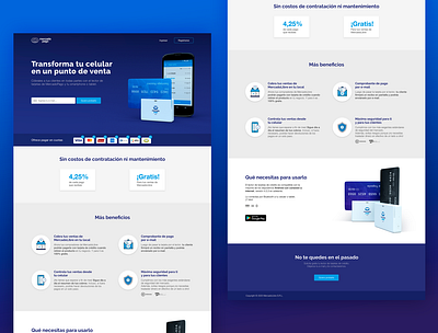 Landing MercadoPago POS design ui ux web website