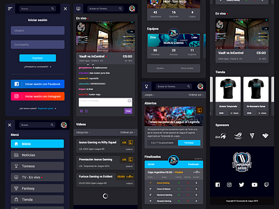 Temporada de Juegos - Mobile Web App app design ui ux web website