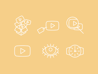 Video Line Icons