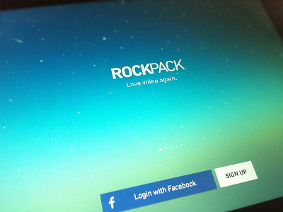 Rockpack Login Screen Parallax ios7 ipad login parallax rockpack stars