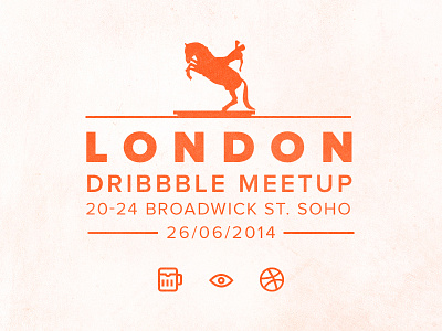 London Dribbble Meetup - 26th June free beer london meetup the app business