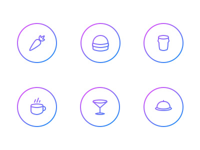 Icons For KX designer drink eating food glyph icon ios iphone london product product designer watch