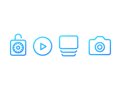 Some Other Icons designer file iconography icons line lock london play product product designer record simple