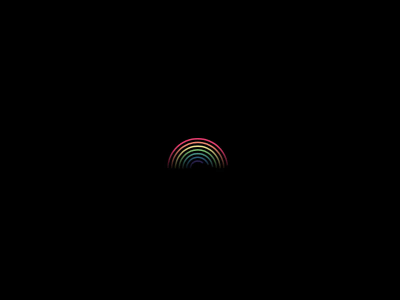 Loading Rainbow Animation product designer designer product london origami ui progress loading animation gif