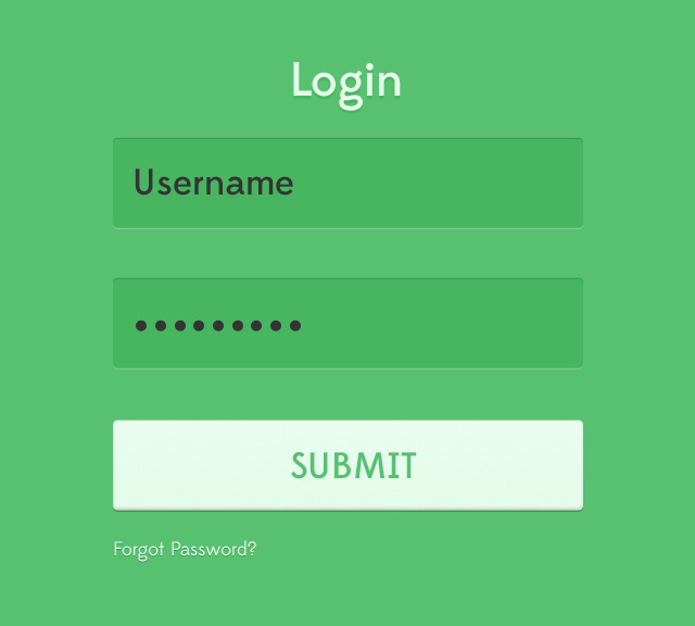 Login for a thing by Ryan Murphy on Dribbble