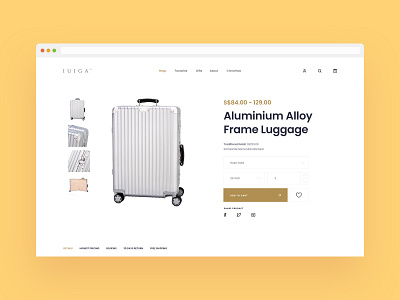 furniture ecommerce — product information re-design