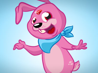 Ruby Rabbit Mascot