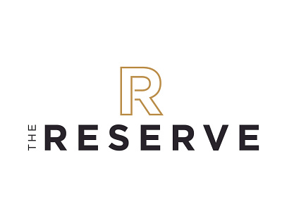 The Reserve logo branding design flat logo