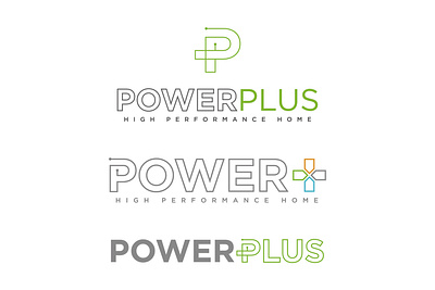 PowerPlus process branding design logo