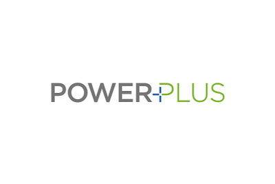 PowerPlus logo branding design logo