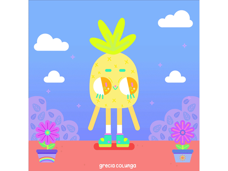 Hi Hi Hi animation character design children illustration fruits gif illustration motion graphics