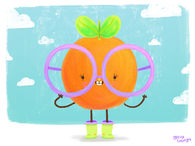 Naranjita character design children book illustration children illustration cute fruit funny happy kawaii kids smile