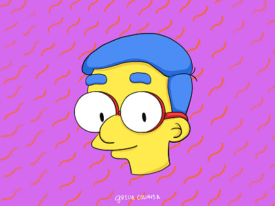 Milhouse childhood cute fan art icon illustration kawaii milhouse old school simpsons the simpsons