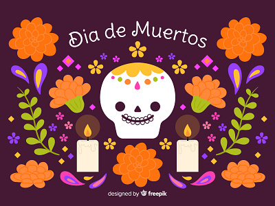 Día de Muertos candy dayofthedead design dia de muertos doodle flowers happy illustration inktober2019 kawaii vector vector illustration