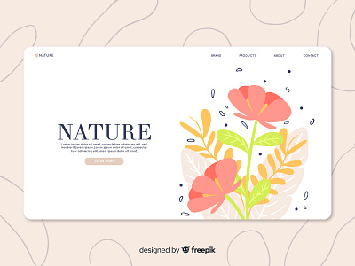 Floral Landing Page
