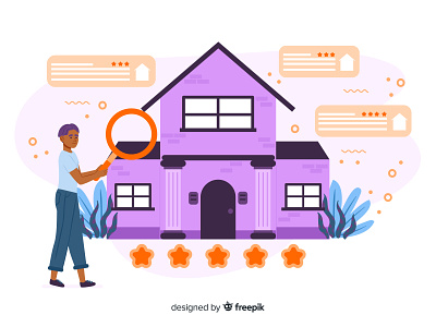 House Searching design free illustration free vector freebie freepik house house searching illustration search vector illustration
