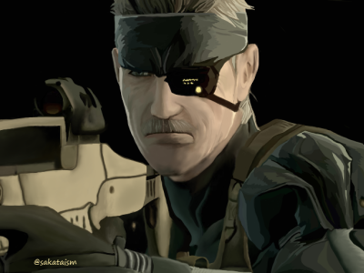Solid Snake 2d anime artwork character design design digital art digitalart illustration video games