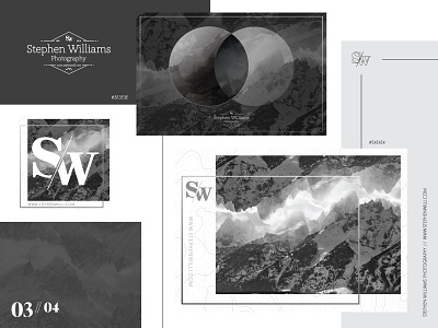 Stephen Williams Photography Branding Style Tile 3 of 4 branding design logo photography typography web