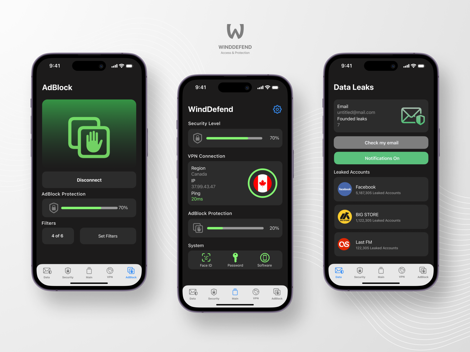 VPN Mobile App by Michael Fedorov on Dribbble