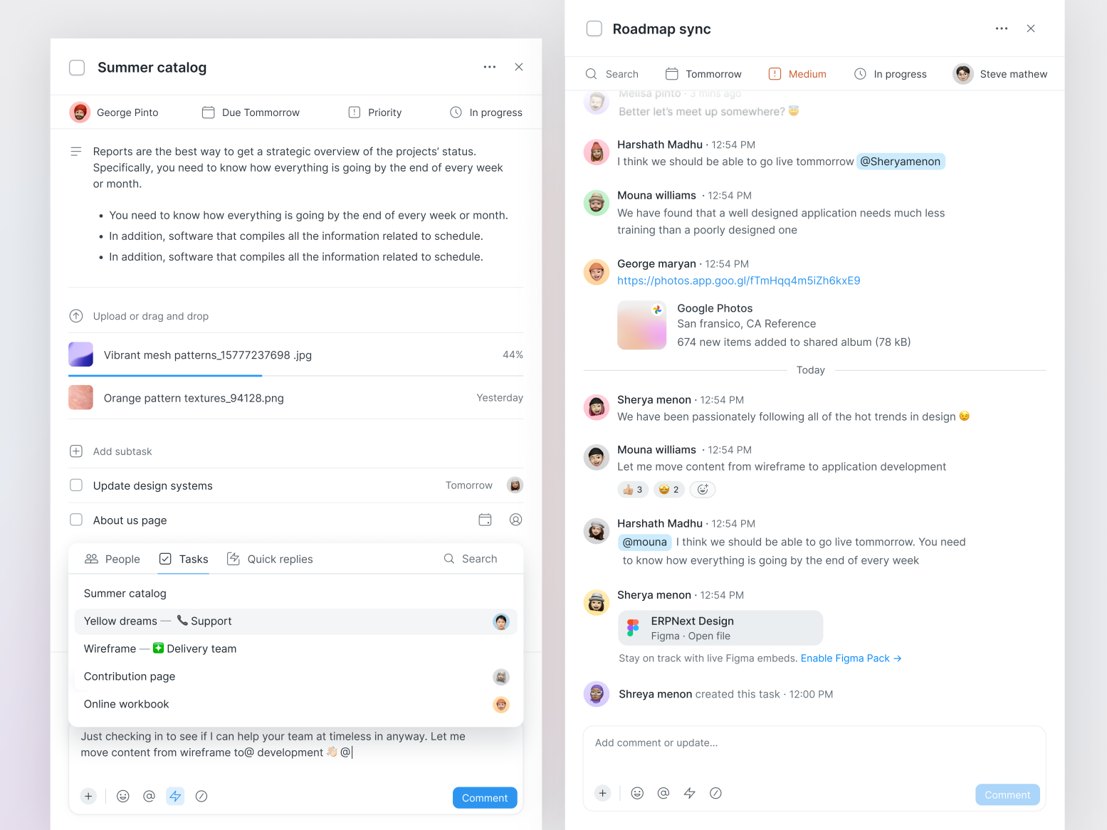 Task details — Discussions by Jayaprakash for Timeless on Dribbble