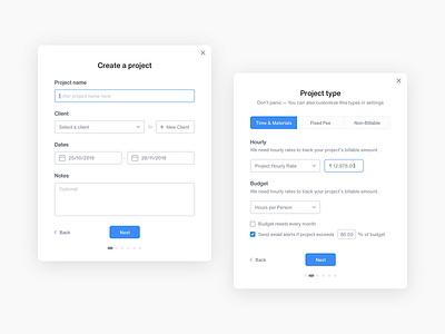 Onboarding Screens — Time Tracking Application by Jayaprakash for Stead ...