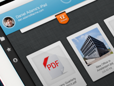 iPad app documents home screen ipad pdf user interface
