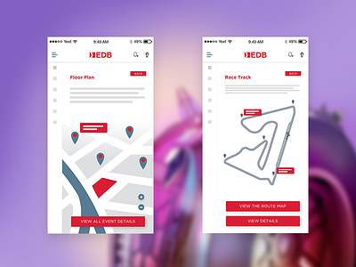 Economic Development Bahrain - F1 App app app design wireframe
