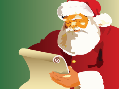 Santa Claus christmas claus gradient illustration project red santa