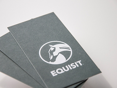 Equisit Cards card equine equisit horse letterpress logo
