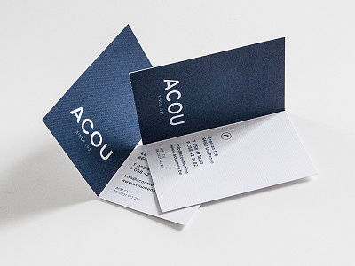 Acou Cards a acou blue card circle fashion font