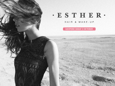 Esther Facebook branding esther hair hairdresser logo