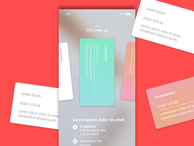 card app concept design card