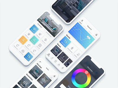 HomeSet - Home automation app concept