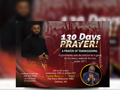 prayer Conference (Church Flyer) adobe illustrator adobe photoshop church design church program flyer design freelancerdesigner graphic design instagram prayer conference design professional sleek