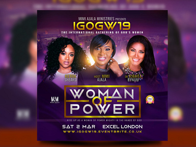 Women conference flyer design