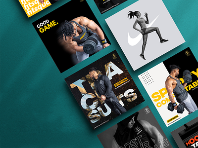 Fit Squad Social Media Posts Designs