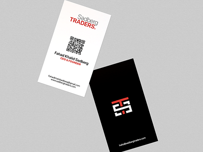 Sadberg Traders Contact Card Design branding design graphic design illustration logo social media post ui vector