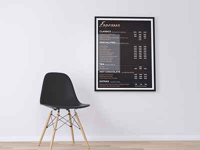 Coffee House Poster Menu Design