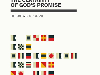 Hebrews 6:13-20 flags hebrews maritime poster scripture