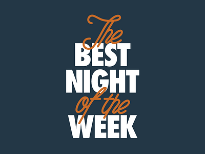 The Best Night of the Week church fuse newspring series typography youth