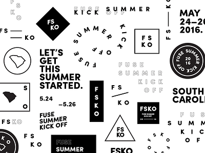 FSKO 2016 black and white branding church fsko fuse newspring summer youth
