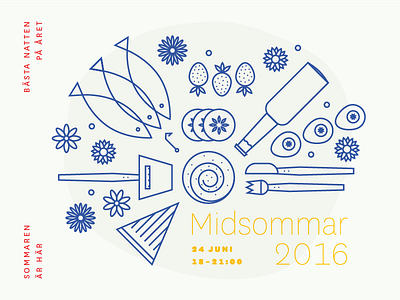Midsommar 2016 illustration midsommar primary scandinavian summer sverige swedish tradition