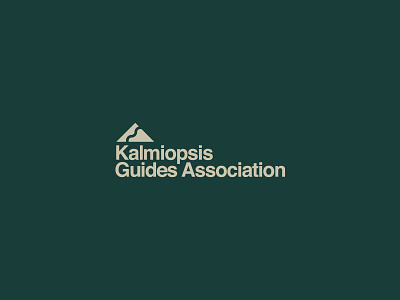 Kalmiopsis I branding helvetica icon logo mountain oregon outdoors