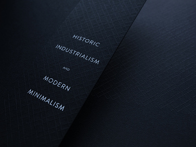 The Madison brand extension black and white branding emboss foil layout typography