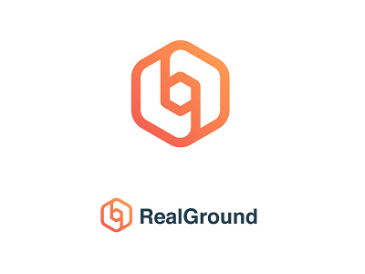 RealGround agency branding flat g logo graphic design happy home logo minimalist playful r logo realestate realism