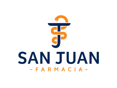 Farmacia San Juan branding drugstore icon logo logotype pharmacy snake symbol type