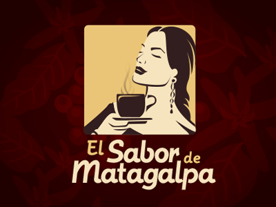 (GIF) El Sabor de Matagalpa adobe animation branding coffee gif logo logotype nicaragua woman