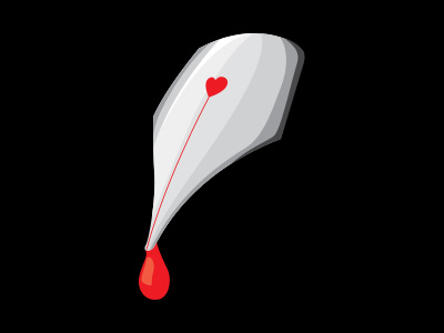 Tinta Sangre (Ink Blood) adobe branding heart icon illustration logo logotipo logotype mark