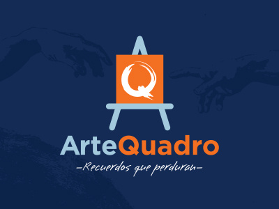 Arte Quadro adobe art artgallery branding canvas frame gallery logo logotipo logotype